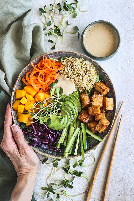 Maple Tofu Buddha Bowl – GoGo Quinoa