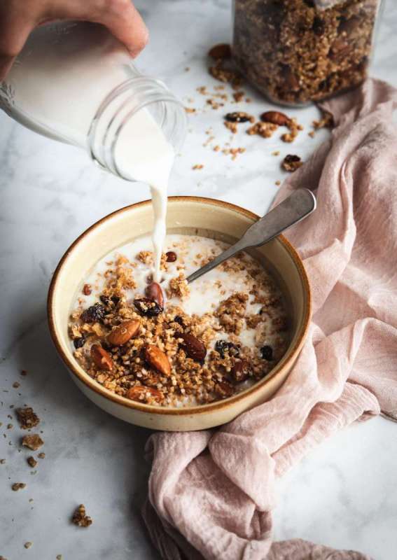 Orange Cranberry Quinoa Granola