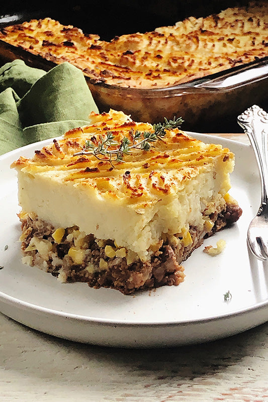 Cheesy Quinoa Shepherd’s Pie