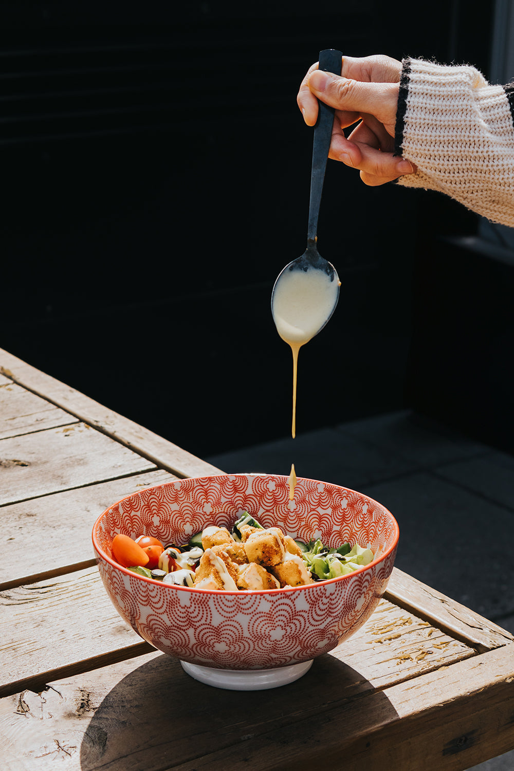 Fried Tofu Quinoa Bowl