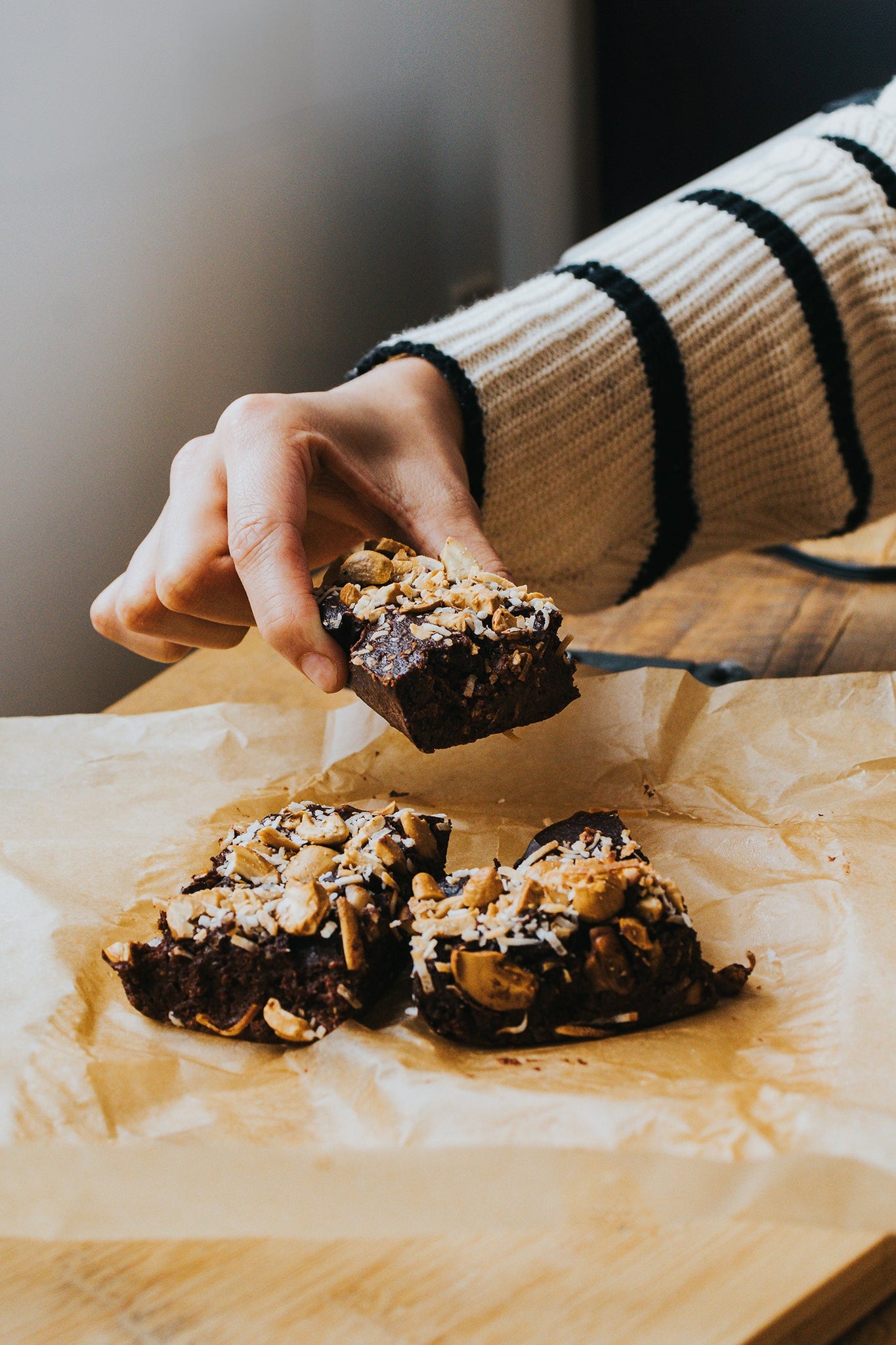 Quinoa Banana Chocolate Brownies