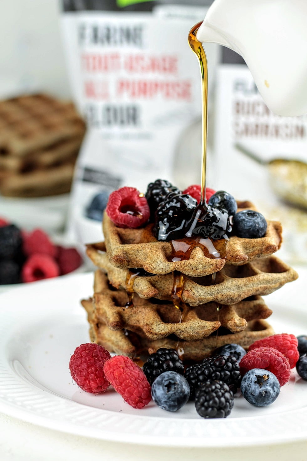 Vegan and Gluten-Free Buckwheat Waffles