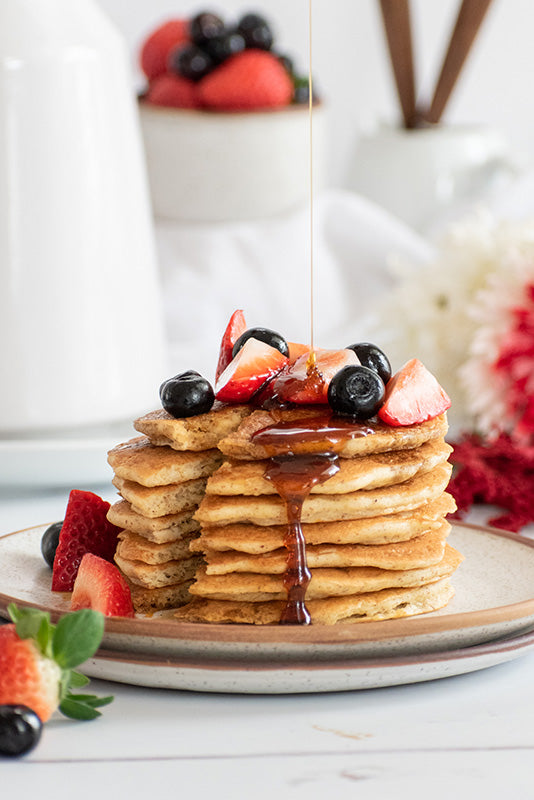 Vegan Lemon and Cream Cheese Pancakes