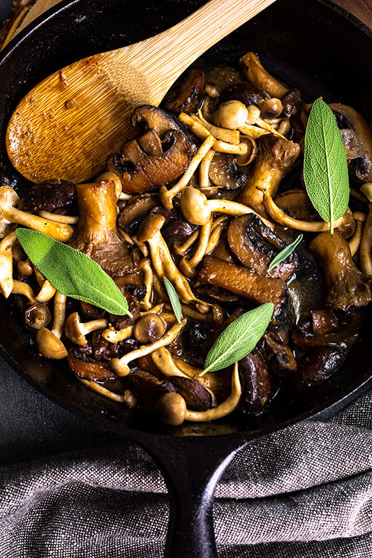 Miso Mushroom Pasta (GF, Vegan)