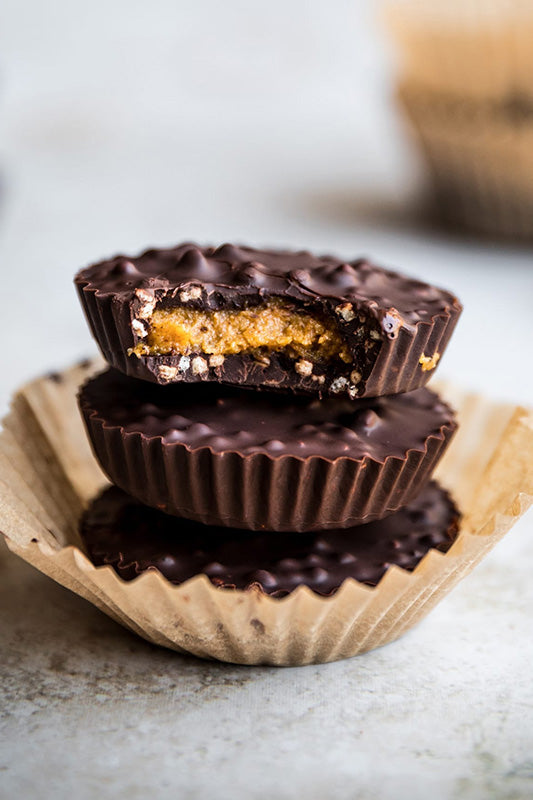 Puffed Quinoa and Pumpkin Peanut Butter Cups