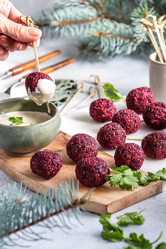 Quinoa and Beet Meatballs