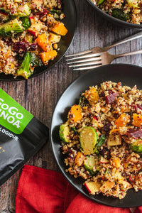 Roasted Butternut Squash, Quinoa, and Brussels Sprouts Autumn Salad