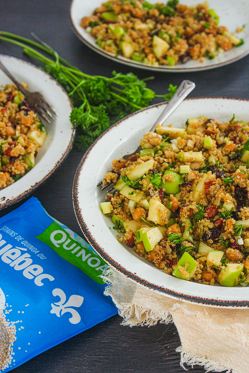 Quinoa Salad with Caramelized Chickpeas
