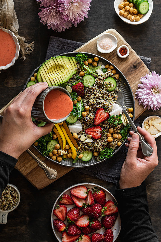 Strawberry quinoa salad