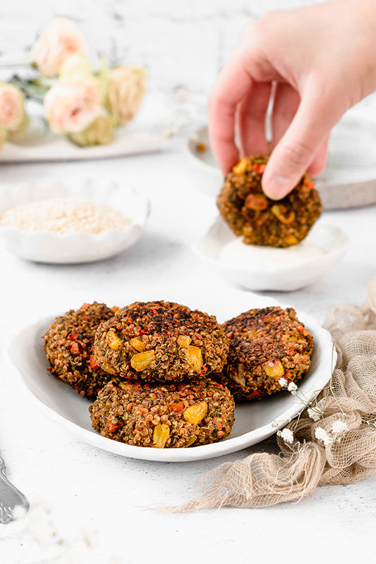 Galettes de brocoli et quinoa