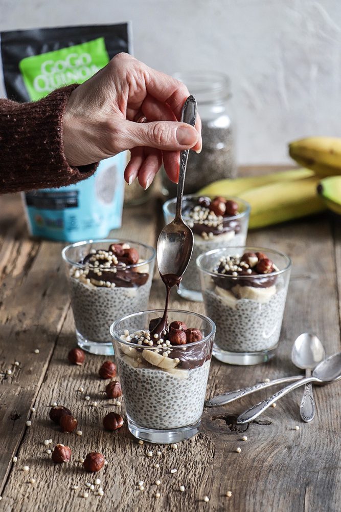 Banana Hazelnut Chia Pudding