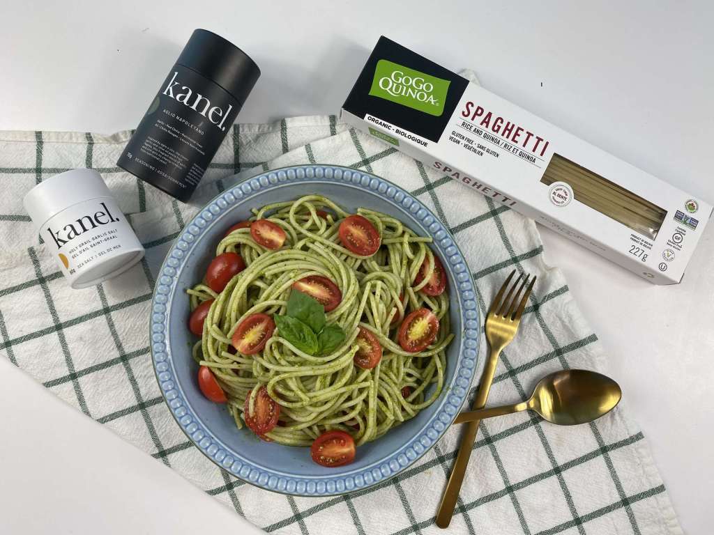 Pesto and Tomato Pasta – Kanel. Collab