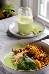Veggie Quinoa Bowls with Tahini Lime Sauce