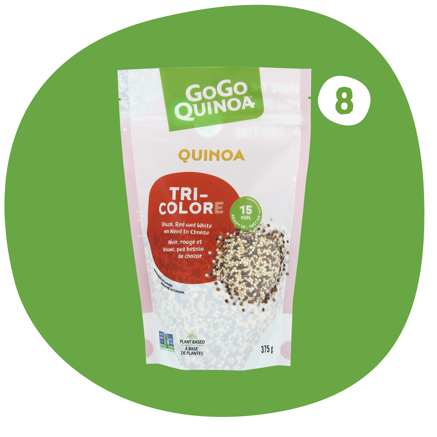 Conventional Tri-Color Quinoa (8 bags)